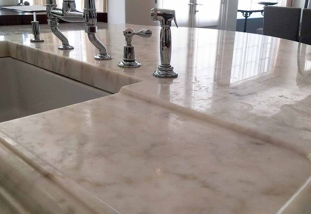 Honed marble conversion before b