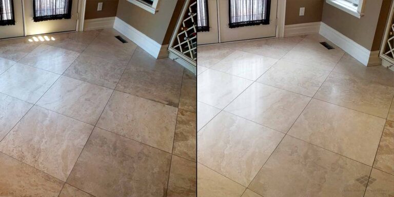 Traverine/limestone cleaning and repair