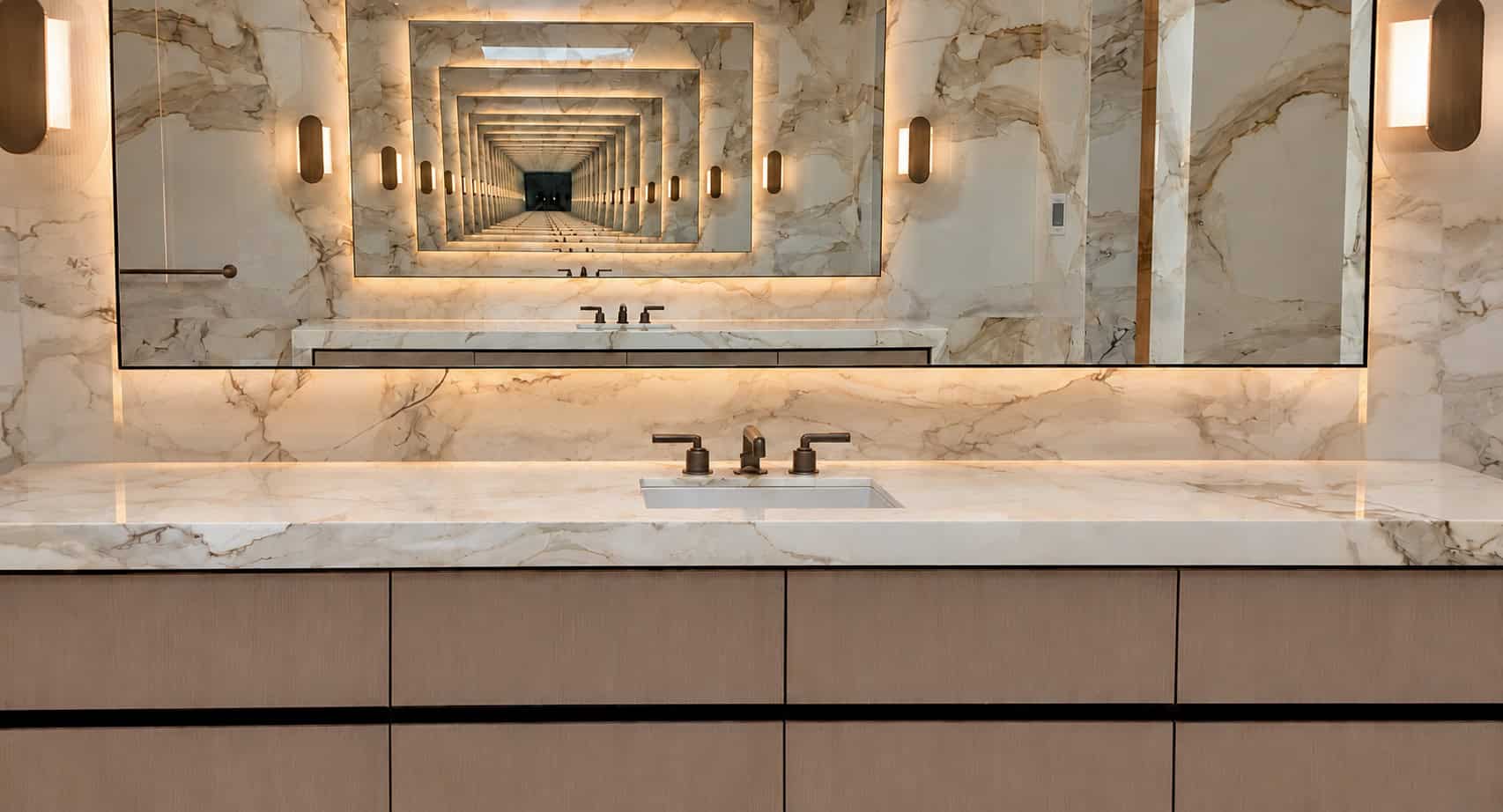 Luxury Marble Bathroom Restoration gallery polished marble countertop