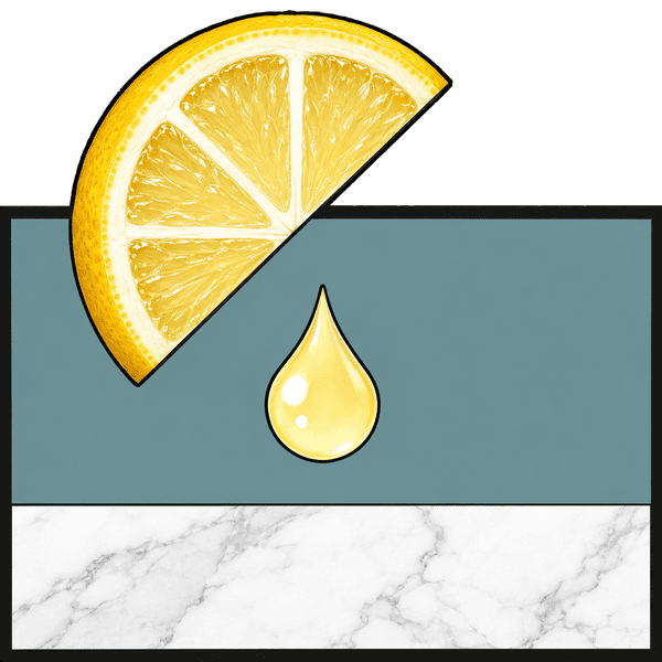 Lemon etching marble