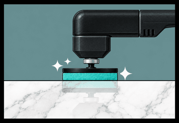 Polishing marble for etch removal