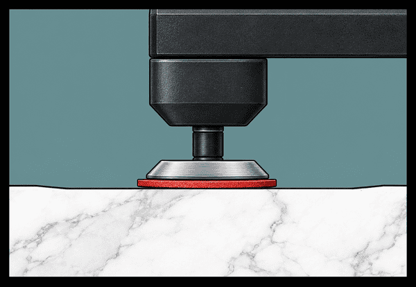 Smoothening grinding marble for etch removal2